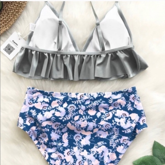 Cupshe magic crystal falbala bikini set XL - Picture 2 of 4